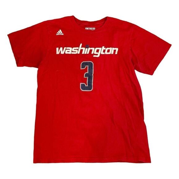 Adidas Washington Wizards Graphic Tee Red Bradley Beal Basketball Washington DC - Picture 1 of 6
